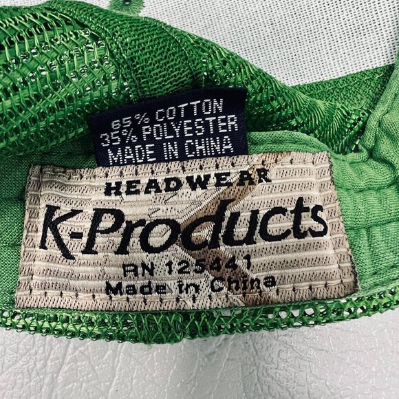 John Deere Men Trucker Hat Green Mesh Snapback K Products Vintage Cap Distressed - Picture 6 of 8